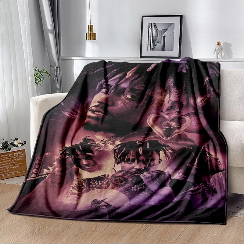 

3D Print Juice WRLD 999 Legend Rapper Album Blanket,Soft Throw Blanket for Home Bedroom Bed Sofa Travel Picnic Cover Kid Gift 75cmx90cm