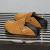 Fashion Fashion Suede Cork Slippers for Men Insole Cork Clogs Sandals with Arch Support Clogs Mules Slippers Leisure Walk Male Half Drag