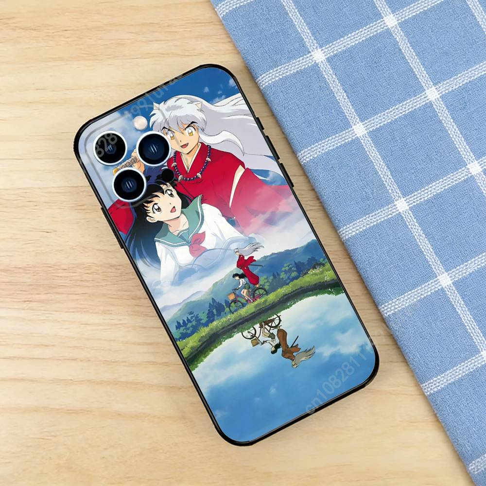 Anime I-Inuyasha K-Kikyo Phone Case for iPhone 17 16 Pro Plus Air 15 14 Max Mini 12 11 Soft Shockproof Cover
