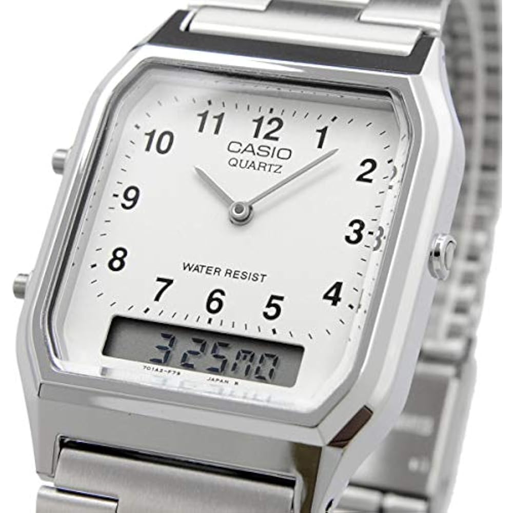 [Casio] CASIO Analog and Digital Quartz Men's Watch AQ-230A-7B Silver Overseas Model [Parallel Im...
