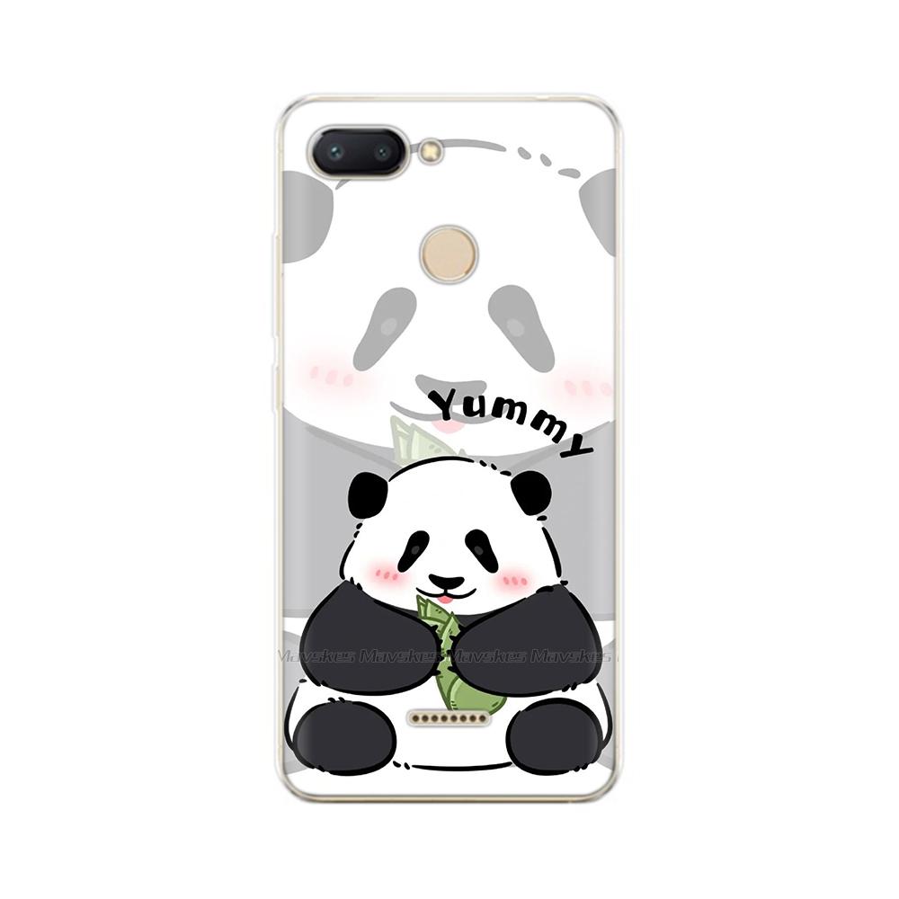 For Redmi 6 Phone Cover Transparent Silicone TPU Protective Cats Flower Print Covers Case For Xiaomi Redmi 6 6A Redmi6 Funda