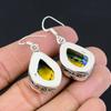 Friendship Day Deal 925 Silver Natural Mosaic Jasper Dangling Earrings Jewelry