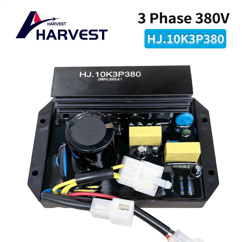 HJ.10K3P380 Three Phase AVR diesel Generator Automatic Voltage Regulator Stabilizer Gas Control Module 10KW 20KW 7 wires