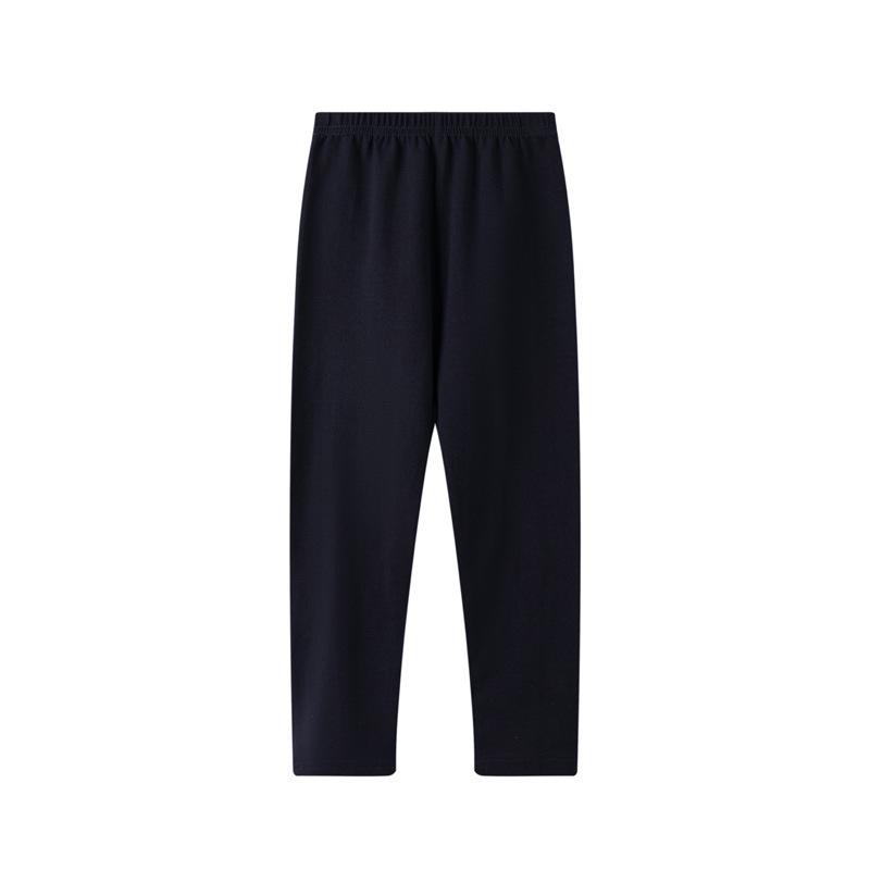 Elastic Solid Color Girls' Leggings - Versatile, Comfortable, Thin Long Pants for Spring & Autumn