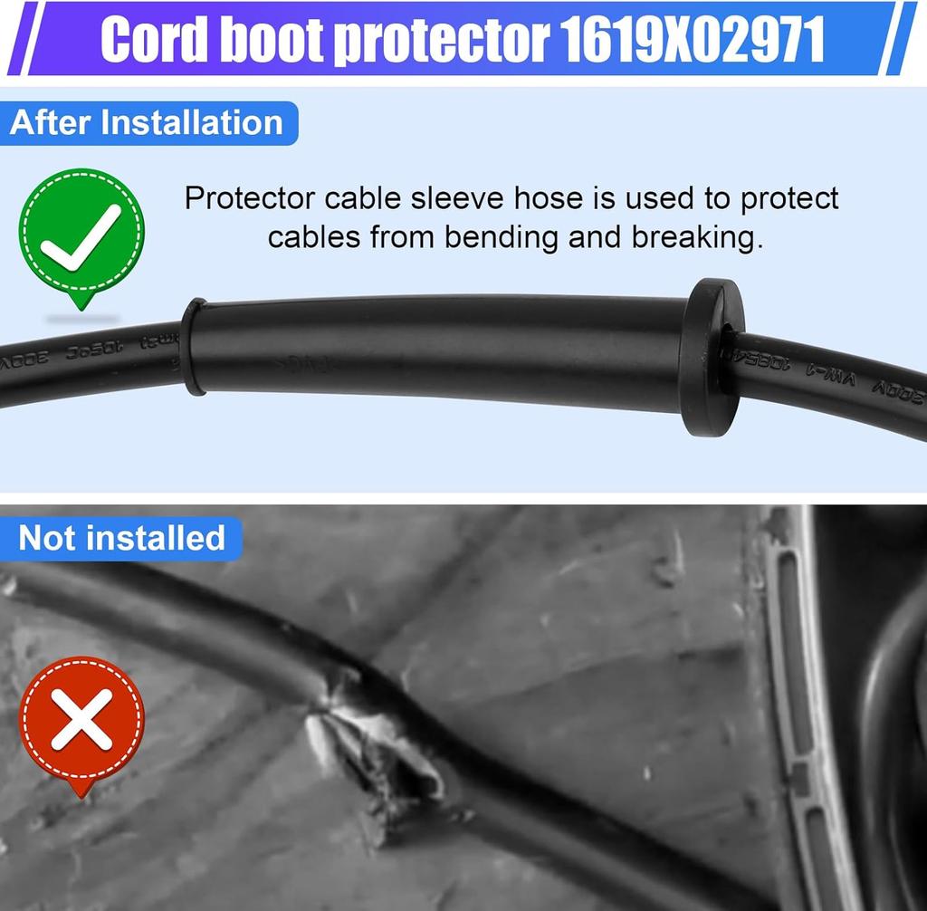 Rubber Wire Protector Cable Sleeve Boot Cover Power Cord Protector Electric Drill Rubber Cover Electric Hammer Sleeve Tools