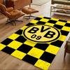 Borussia Dortmund Passion Anti-slip Rug Soft Plush Non-slip Bottom Pet-friendly Living Room Retro American Style Birthday Gift for Family