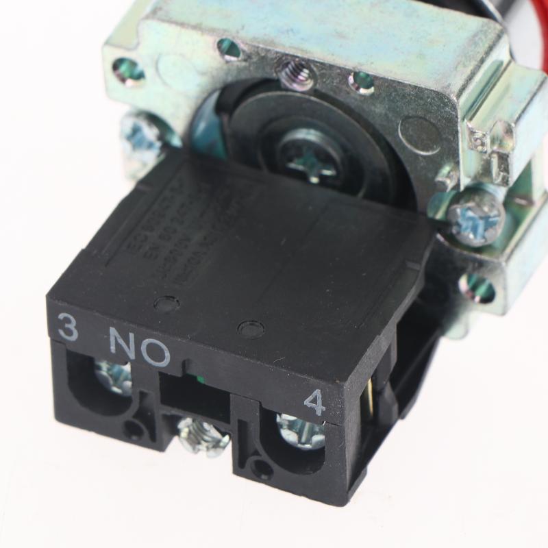 1 Pcs 22Mm Nc Red Mushroom Emergency Stop Push Button Switch 600V 10A Xb2-Bs541 Xb2-Bs542