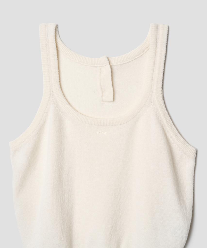 TTUDEMENT Two-Way Knit Bustier Ivory