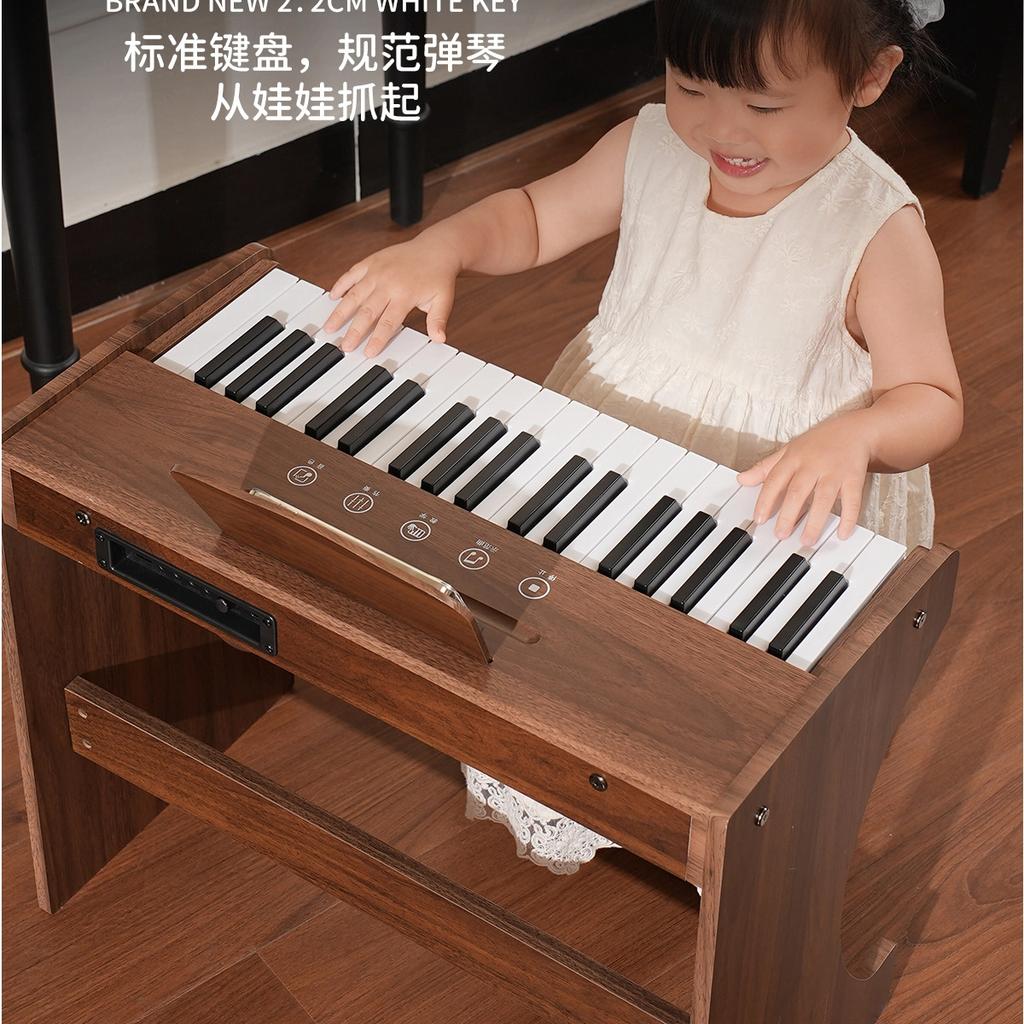 Children's electronic piano instrument newly upgraded touch mini piano beginner enlightenment upright 37-key electronic piano including piano bench