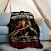 Wrestler Customize Your Name Outdoor Blanket Comfortable Soft Lightweight Perfect For Travel Camping Picnics Sofa Office Bed Living Room Ideal Gift