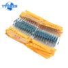 500PCS 50 Kinds 1/4W Metal Film Resistor Assorted Kit 0.25W 1% Resistance 1R~10M Ohm Resistor Samples Kits