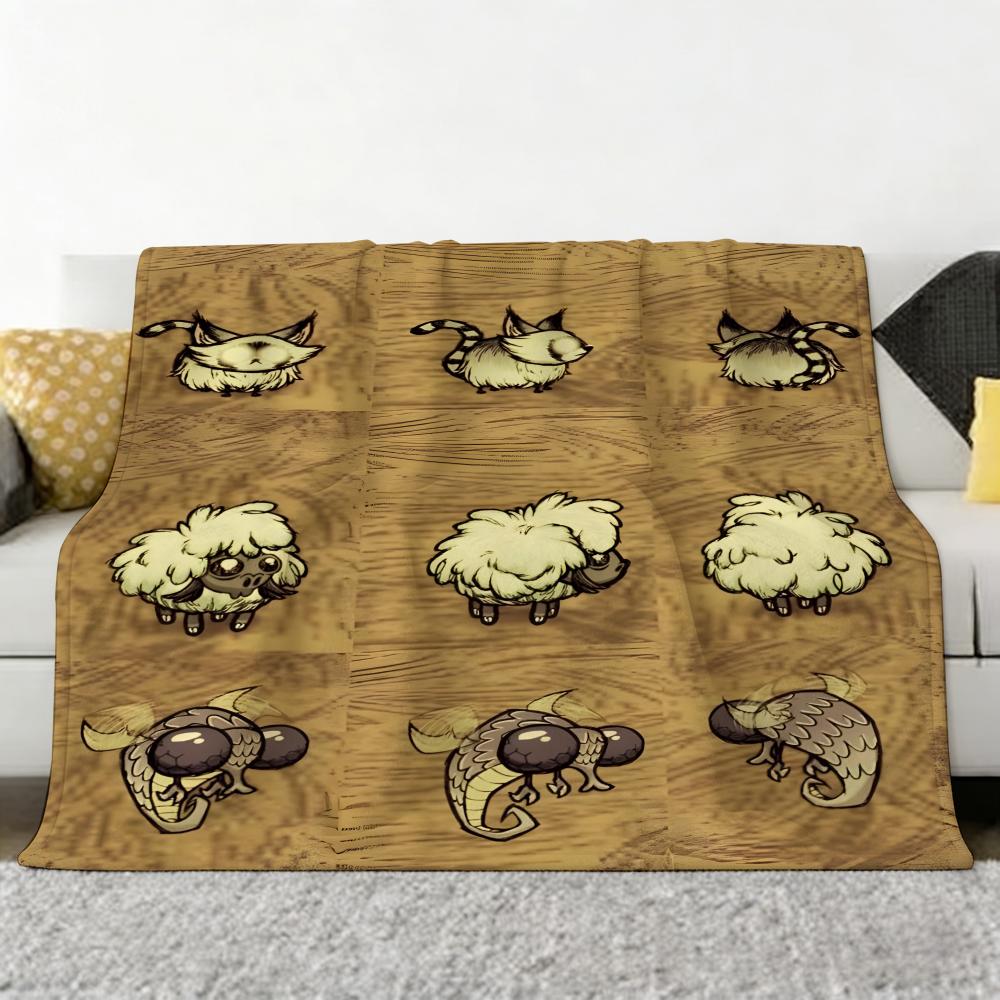 Spiel D-Dont S-Starve Wurf Weiche Gemütliche Flanell-Kuscheldecke für Sofa Schlafzimmer und Mehr