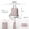 Vertical shoulder tote for gray [CROSSMARVELLY] bag, 2-way, handbag, crossbody, bag, simple, adults, R35,