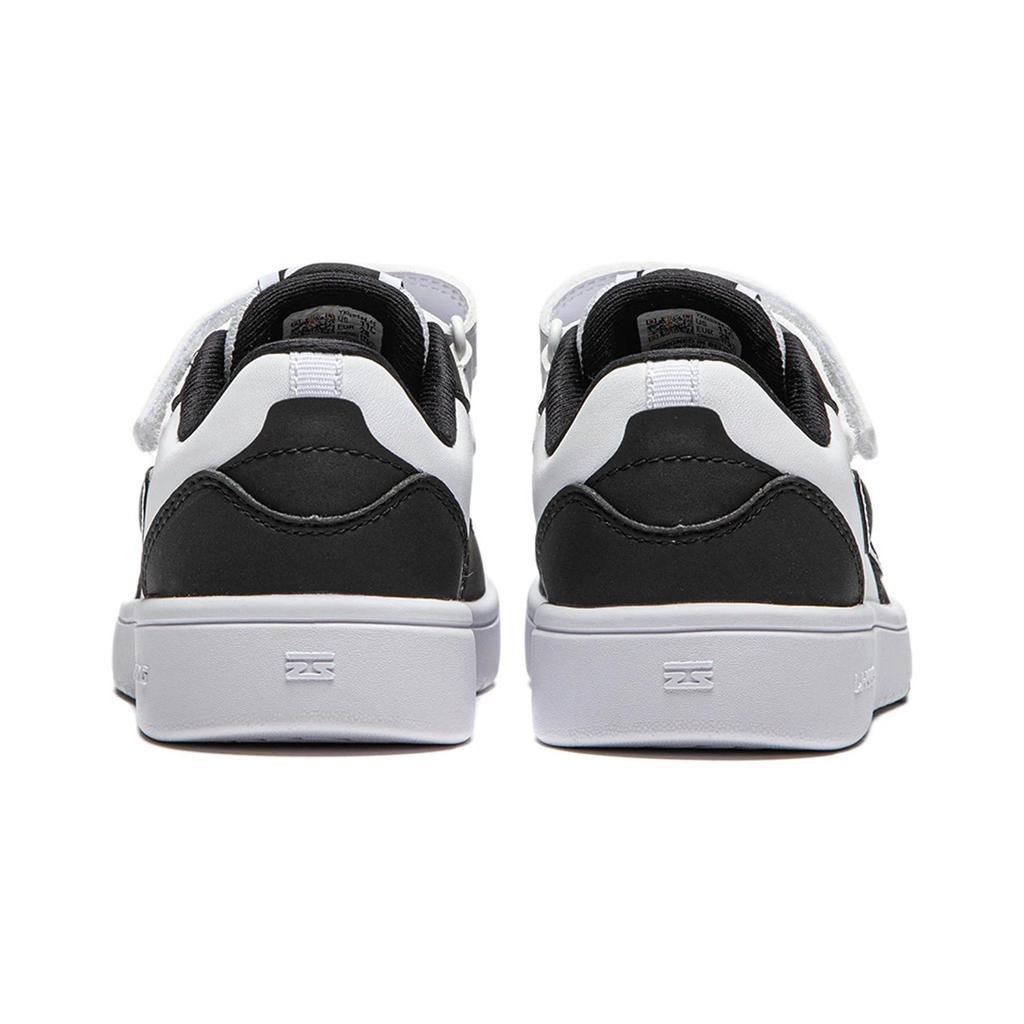 Li Ning Kids Comfortable Versatile Shock Absorbing Durable Low Top Casual Shoes Kids Sneaker Black White YKNS134-15
