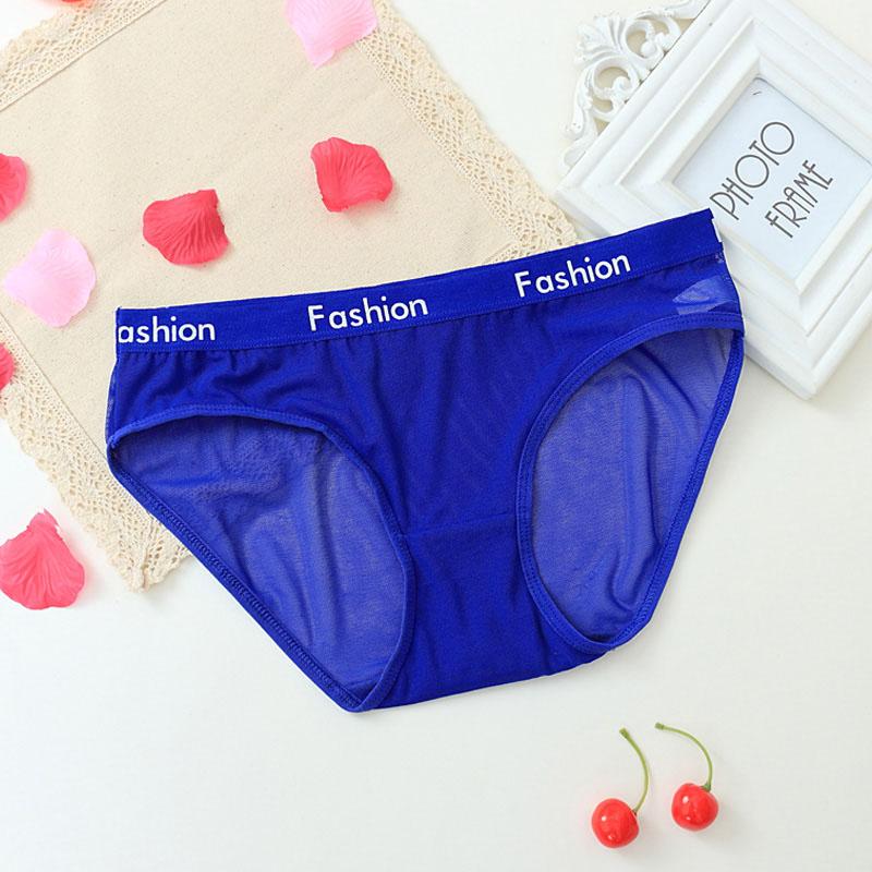 Sexy Höschen für Damen, nahtloser Slip, Ikule, transparentes Netzgarn, Unterwäsche mit niedriger Taille, N04