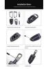 Porsche Carbon Fiber Texture Key Shell for Cayenne, Macan, Panamera, 911, 718