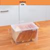 Transparenter Kunststoff-Brot- und Lebensmittelaufbewahrungsbehälter