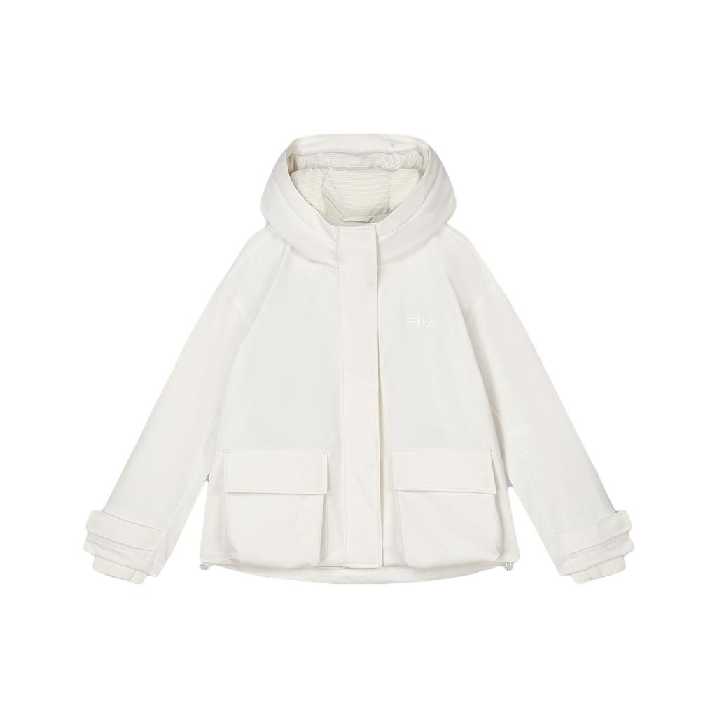 New FILA X V&A BOWUGUAN , LIANMINGKUAN Puffer Jacket Women's Cloud White F11W418901F-WT