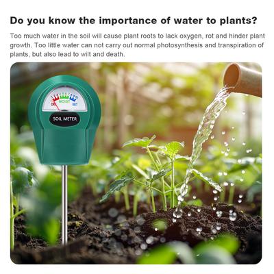 Medidor de Humedad/PH/Fertilidad del Suelo Probador de Suelo Instrumentos de Prueba de Suelo Para Jardín Granja Casa Planta Detector de Suelo No Requiere Batería