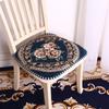 Chenille Non Slip Chair Cushion With Floral Pattern For Home Dining And Office