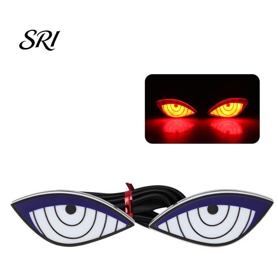 Stylish Vehicle Decorative Lights Ghost Eye Motorcycles LED with Waterproof Dynamic Eye-catching Motorcycle Lighting Rear Taillights for Car