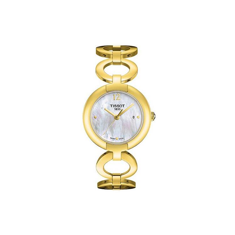 TISSOT Women s Watch T084.210.33.117.00 Gold Strap