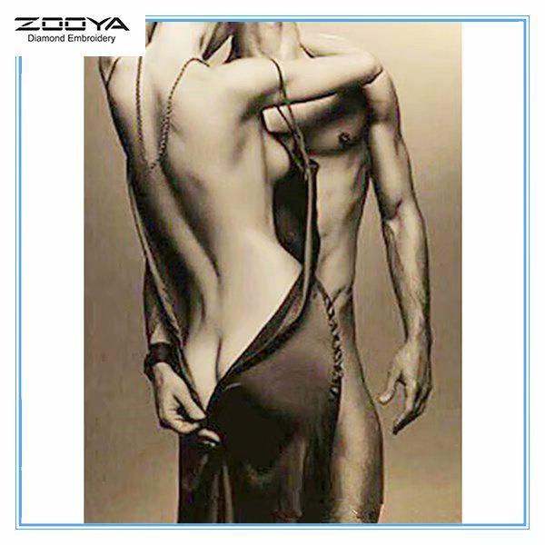 

ZOOYA DIY 5D Полный квадратный горный хрусталь Сексуальная пара Алмазная вышивка Картина Вышивка крестом Домашний декор