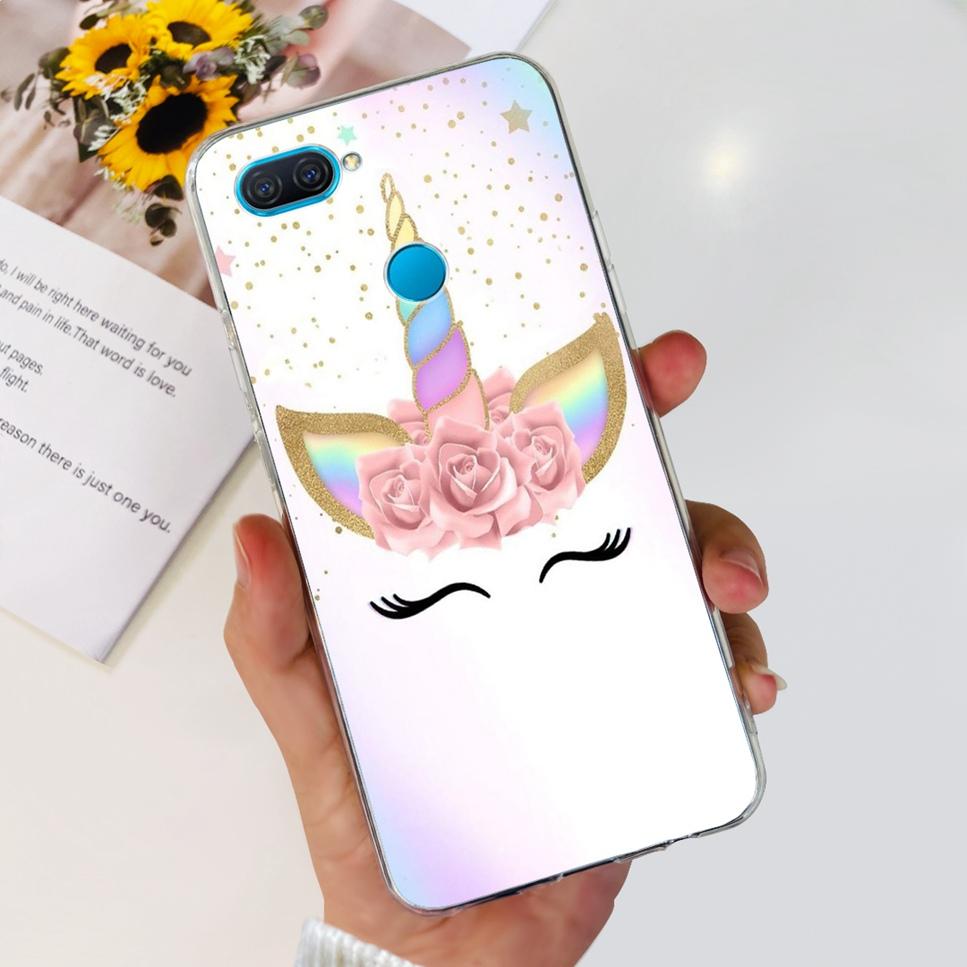 Case For Oppo A12 6.22" Cute Cartoon Dinosaur TPU Soft Silicone Clear Cover For Oppo A12 A 12 CPH2083 Phone Case Funda Bumper