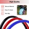 24In Wheelchair Wheel Protector, Manual Wheelchair Accessorie Multi-Color Silicone Push Handle Cover, Wheelchair Anti-Slip Cover
