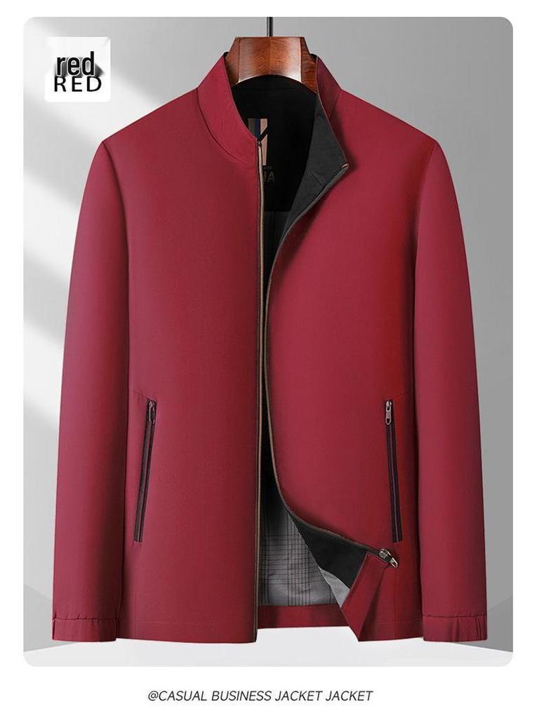 Men's Spring/Autumn Executive Casual Jacket - Middle-aged & Elderly Dad Wear