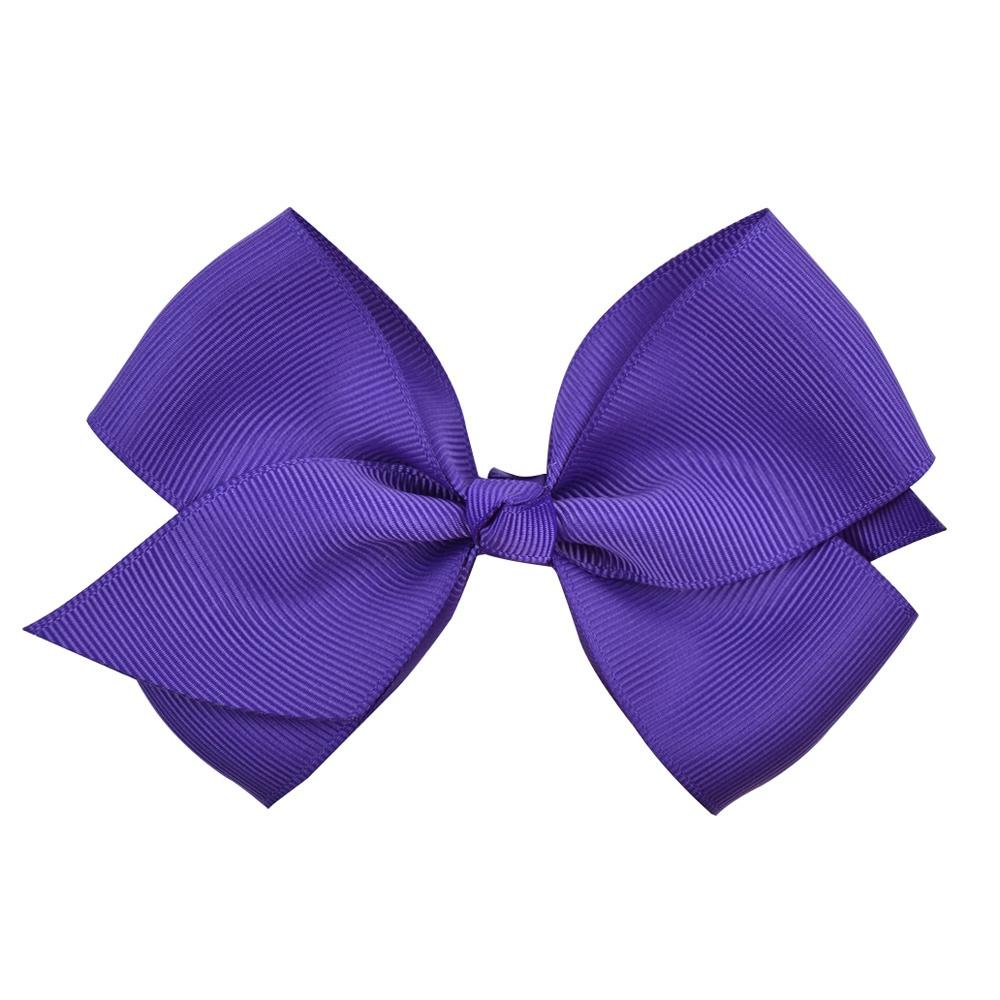 1pcs 4.5 Inches Sweet Candy Color Hair Bows With Clip Kids Girls Boutique Handmade Hair Clip Hairgrips Hair Accessories