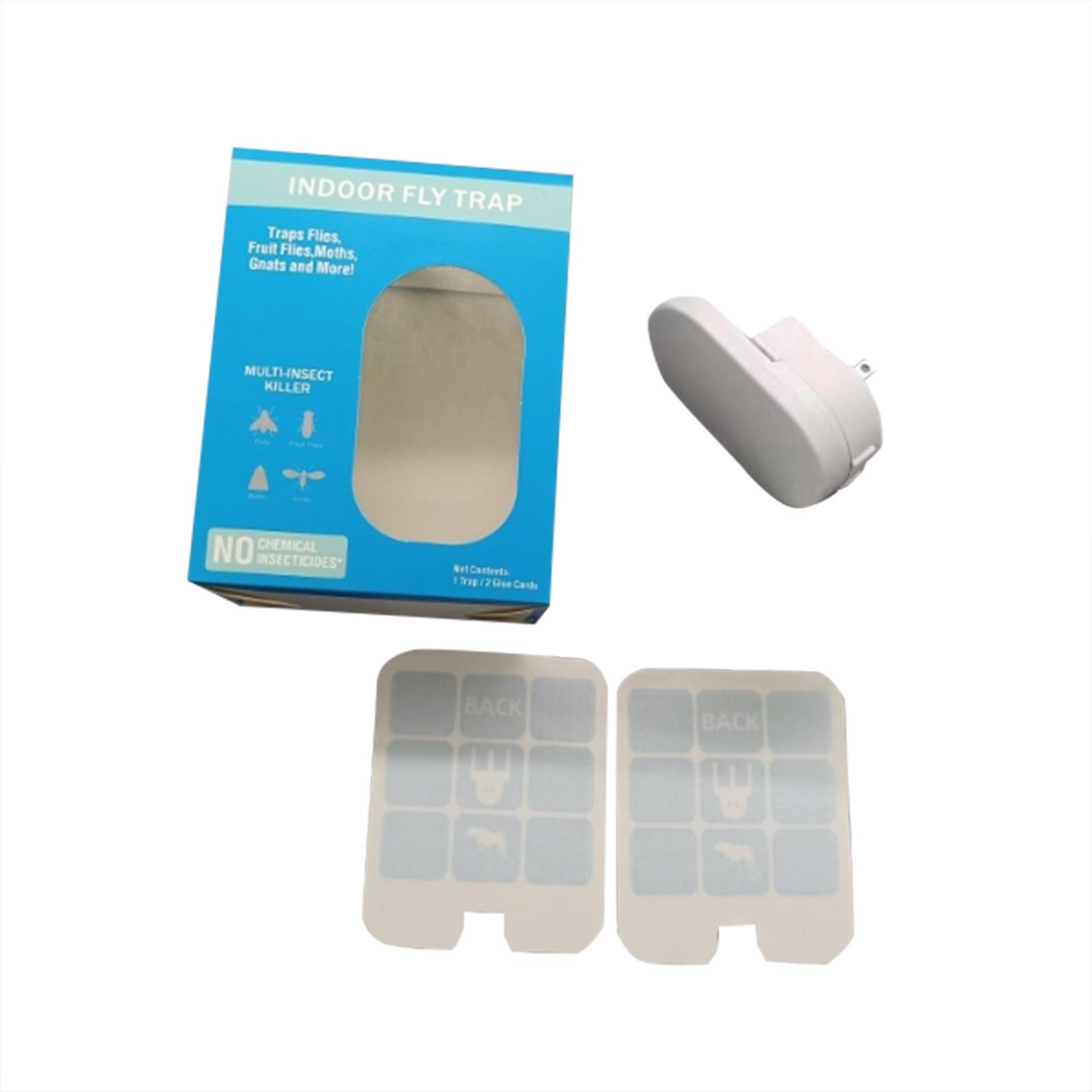 

Indoor Insert Flytrap For Catching , Moths, Gnats And Other Flying Mosquito Trap, Attract Mosquito Trap, Indoor,– 1 Flytrap + 2 Adhesive Cards One Size