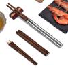 Foldable Chopsticks with Storage Case Easy To Carry Detachable Chopsticks Practical Tableware for Outdoor Dining