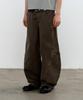 INDUST Pigment Washed Curved Wide Pants_Brown