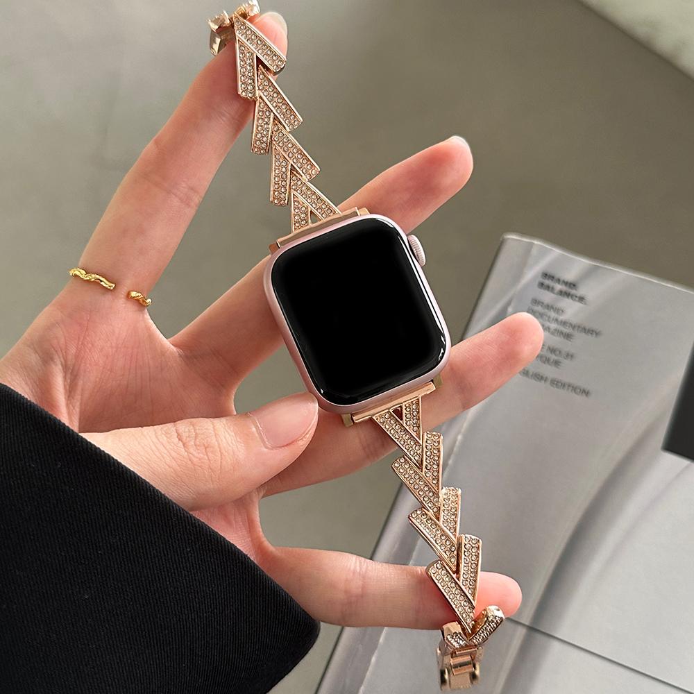 Curea Pentru Apple Watch Seria 10 42mm/9 8 7 41mm/SE (2023) SE (2022) SE 6 5 4 40mm/3 2 1 38mm Curea de Ceas din Aliaj de Zinc