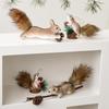 Simulated Squirrel Christmas Tree Ornament - Creative Holiday Decoration Pendant
