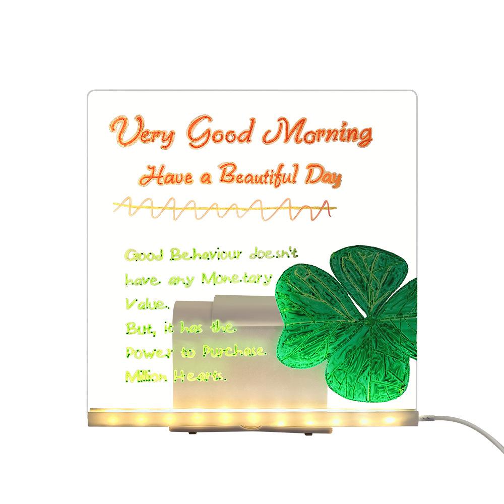 Multifunctional Wipeable Drawing Board & Night Light Art Atmosphere for Kids