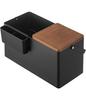 Yamazaki Makeup Box, Black, Approx. W31 x D15 (including handle) x H15.5cm, Tower Design, Portable with Handle, 5454