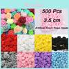 500 Count Mini Foam Rose Heads Fake Flowers For Wedding Favors Party And Festival Decorations