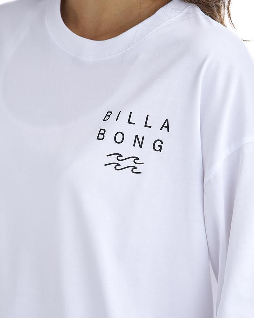 Billabong Clean Logo Wide Loose Cropped Tee
