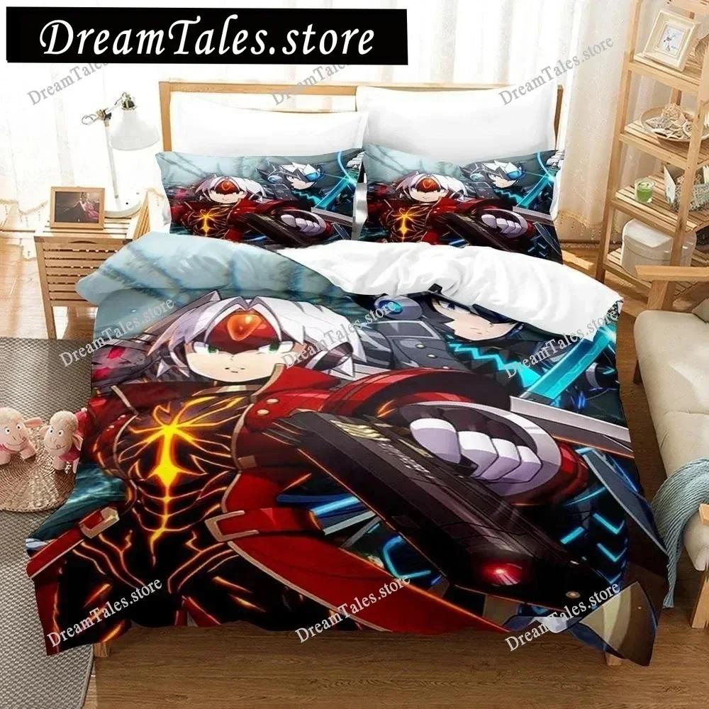Mega Man X Dive Bedding Set,Rock Man Duvet Cover 3D Print Quilt Cover Pillowcase Single Double Size Boys Girls Birthday Gift741