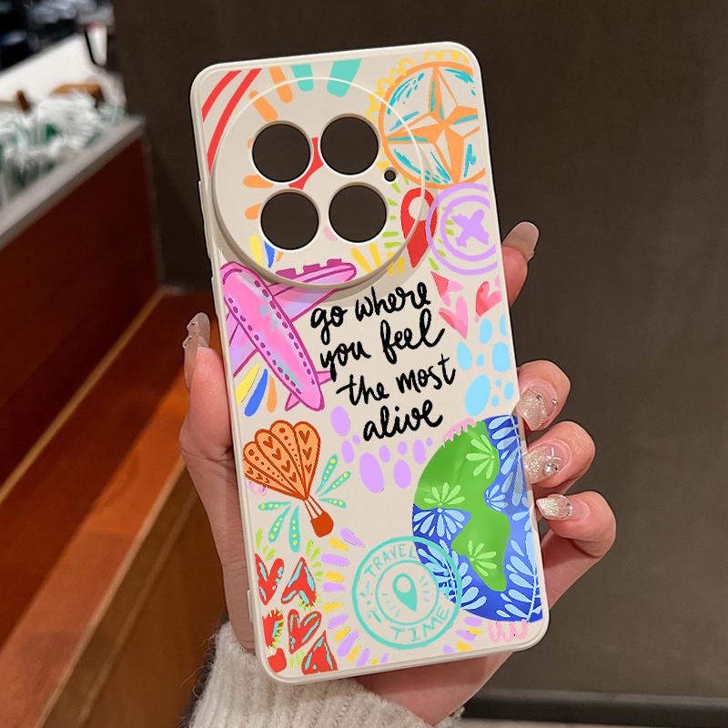 Cartoon Fire Balloon Pattern Case For OnePlus 15 13 13T 12 Soft TPU Silicone Cover For Oneplus Nord 5 13R 12R 11R 5G