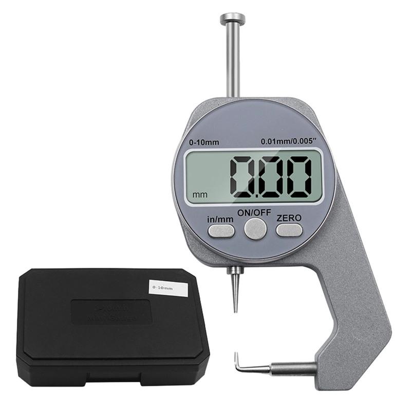 Lightweight Digital Thickness Gauge High Resolution 0 01mm Suitable for Papers Films and Leather Precise and Efficient