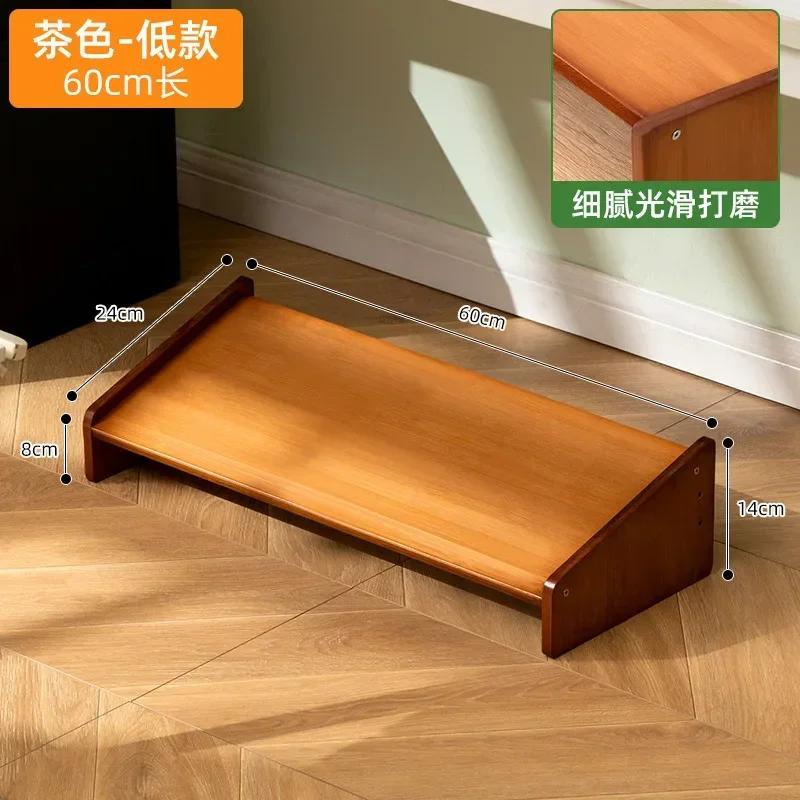 Reposapiés sencillo y moderno para escritorio de oficina, reposapiés para baño, inodoro, reposapiés de madera, taburete para el hogar, plataforma elevada debajo de la mesa