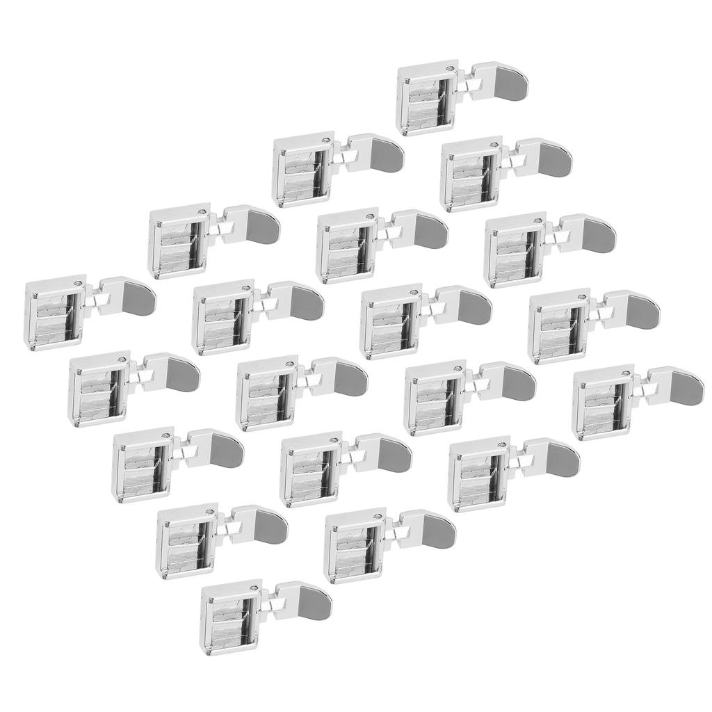 20 Pcs Zipper Presser Foot Stainless Steel Invisible Zipper Sewing Machine Presser Foot for Home