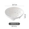 Creative Ceramic Porous Steaming Plate, Steaming Rack In The Pot, Multi-Functional Steamer, Drain Fruit Plate, Household High-Footed Deep Steaming Pla