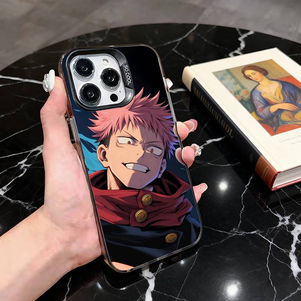 

Jujut-su Y-Yuji I-Itadori-YI K-Kaisen Phone Case For iPhone 17,16,15,14,13,12,11 Plus,Pro,Colorful Silver Phone case Funda Cover iPhone17