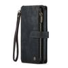 Per iPhone 16 Pro Max iPhone 16 iPhone 16 Plus, Custodie Portafoglio con Cinturino da Polso Magnetico a Flip in Pelle PU Resistente con Tasca per Carte e Zip