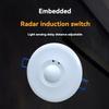 110-240v ceiling embedded 5.8GHZ ultra high power LED light with 6000W40A microwave radar induction switch
