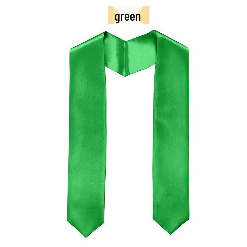Graduation Satin Honor Sash with Logo - European & American Bachelor Gown Accessory